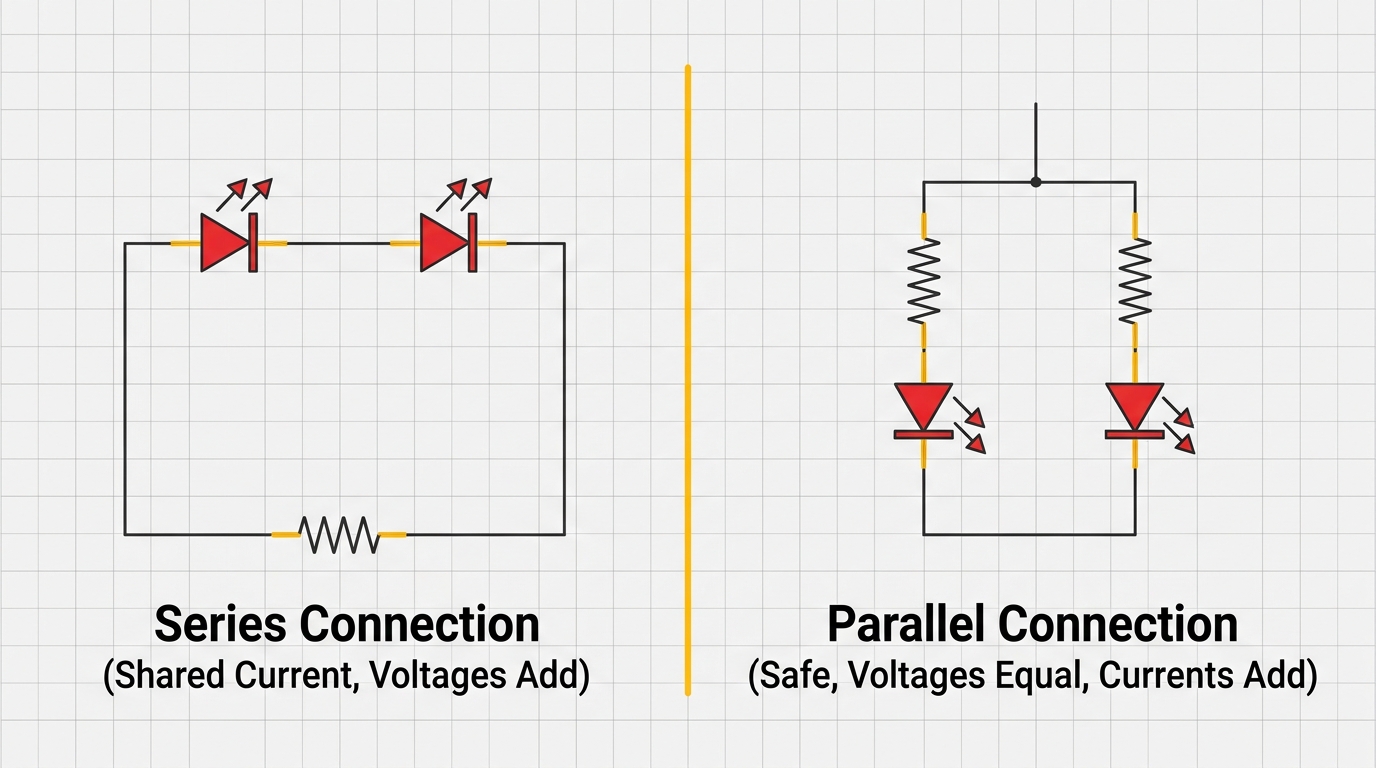Series vs Parallel LED Circuits
