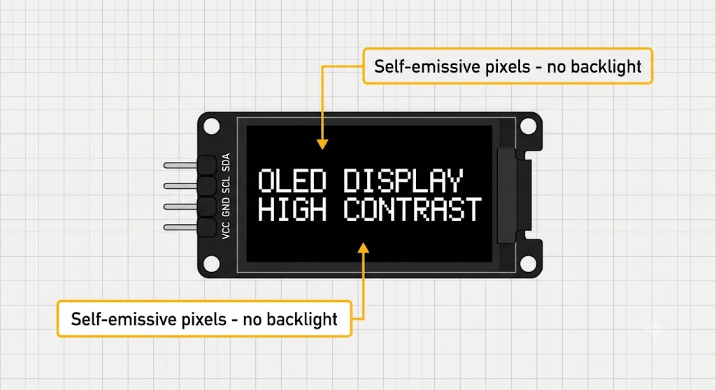 SSD1306 OLED display module