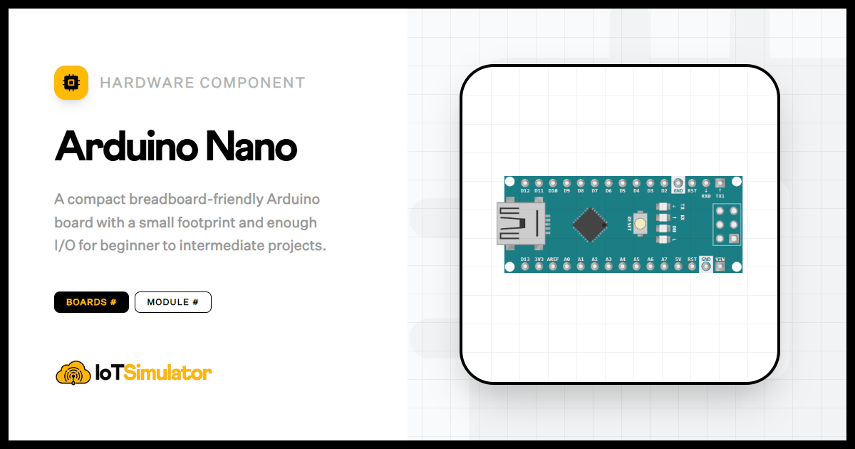 Arduino Nano: Overview, Pinout, and Example Code