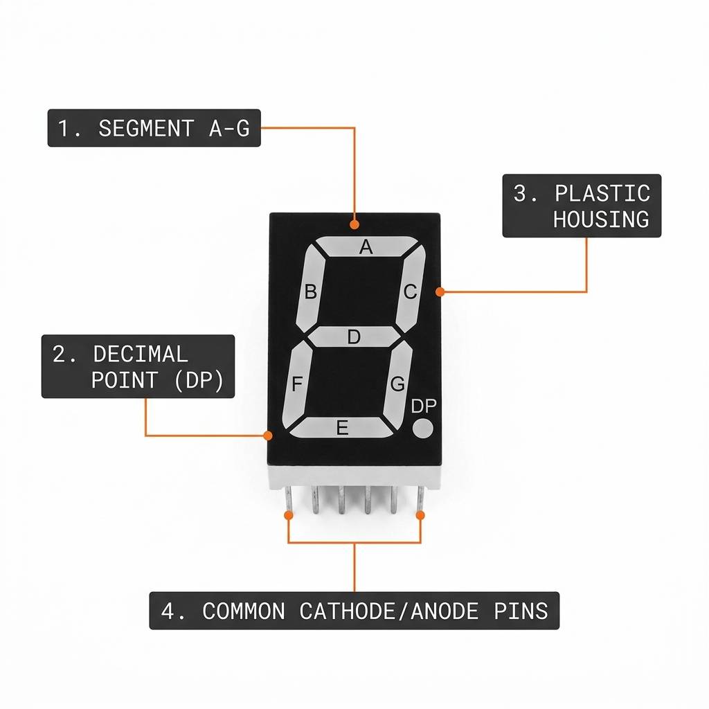 7-segment display pinout
