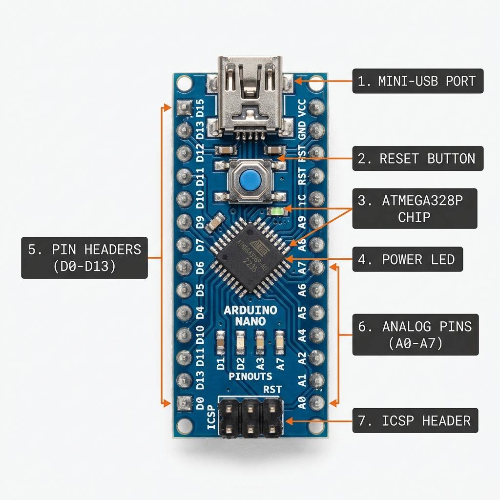 Arduino Nano pinout