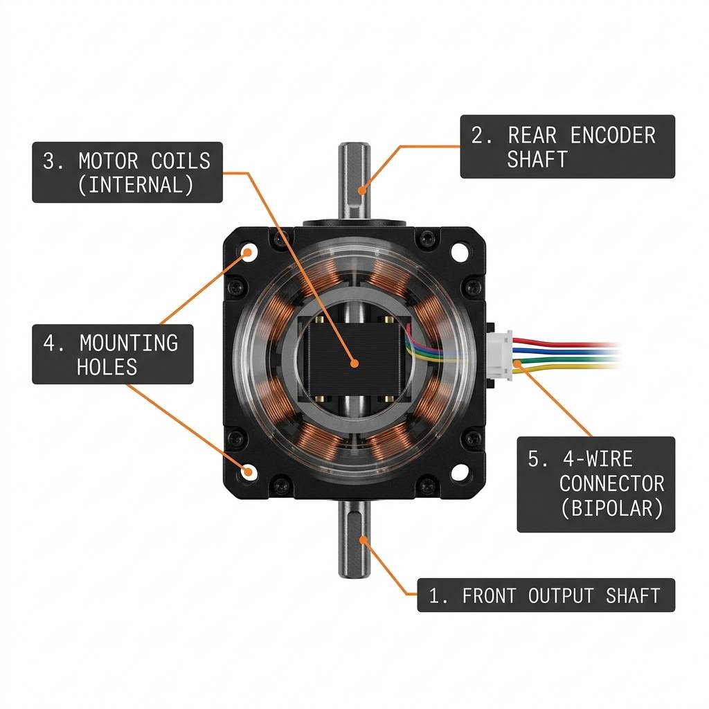 Biaxial Stepper anatomy and pinout