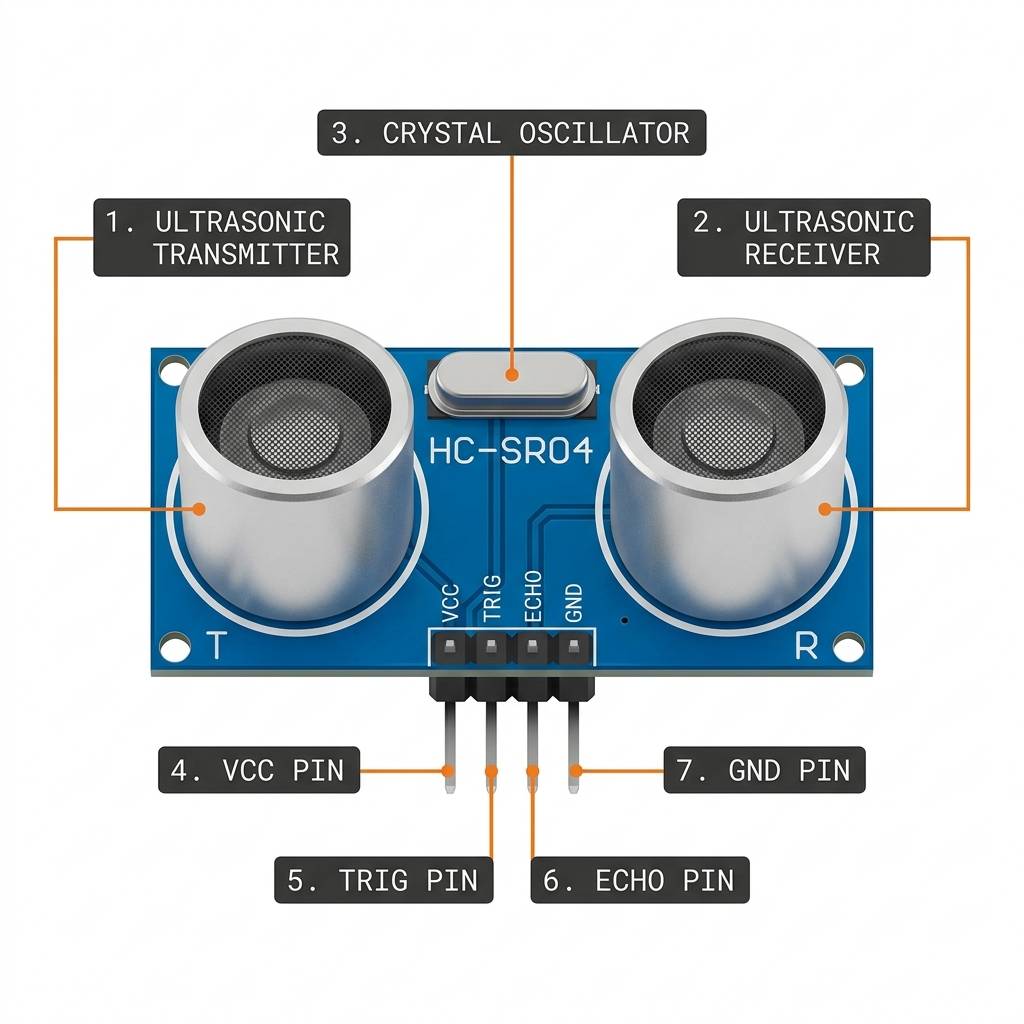 HC-SR04 anatomy