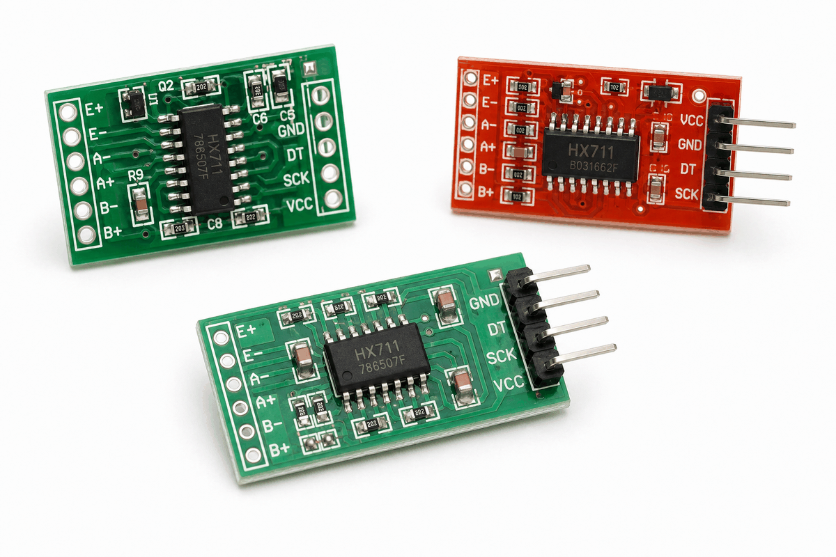 Real HX711 module versions