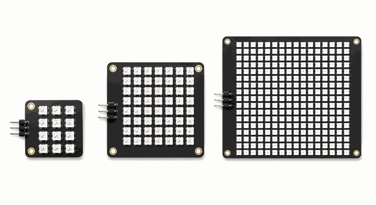 NeoPixel Matrix product style view
