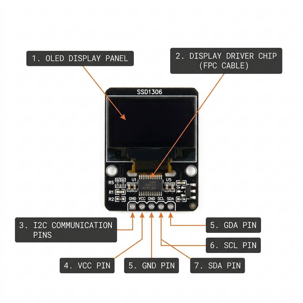 SSD1306 module anatomy