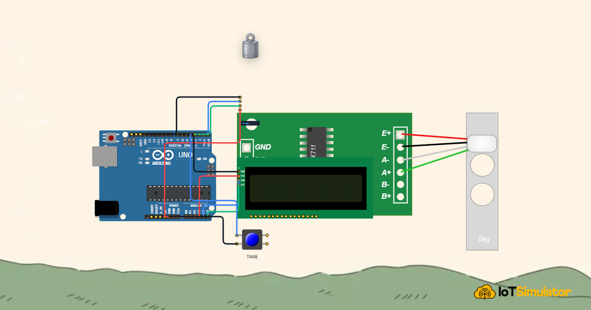 Arduino Digital Kitchen Scale with HX711 Load Cell and LCD