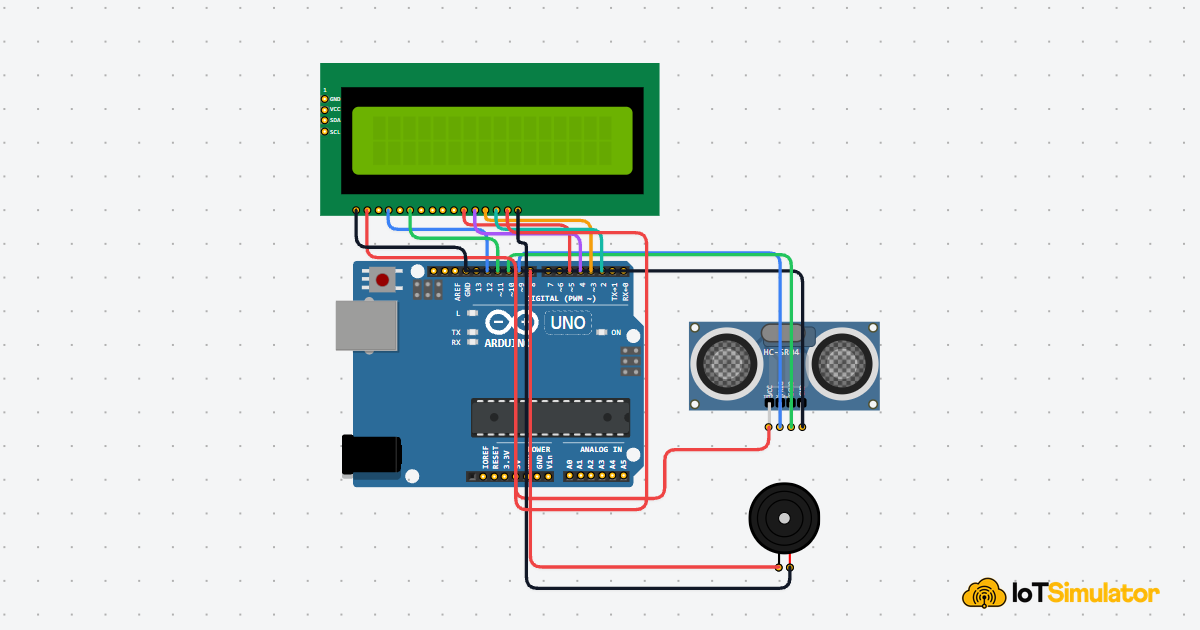 Arduino Ultrasonic Parking Distance Alert