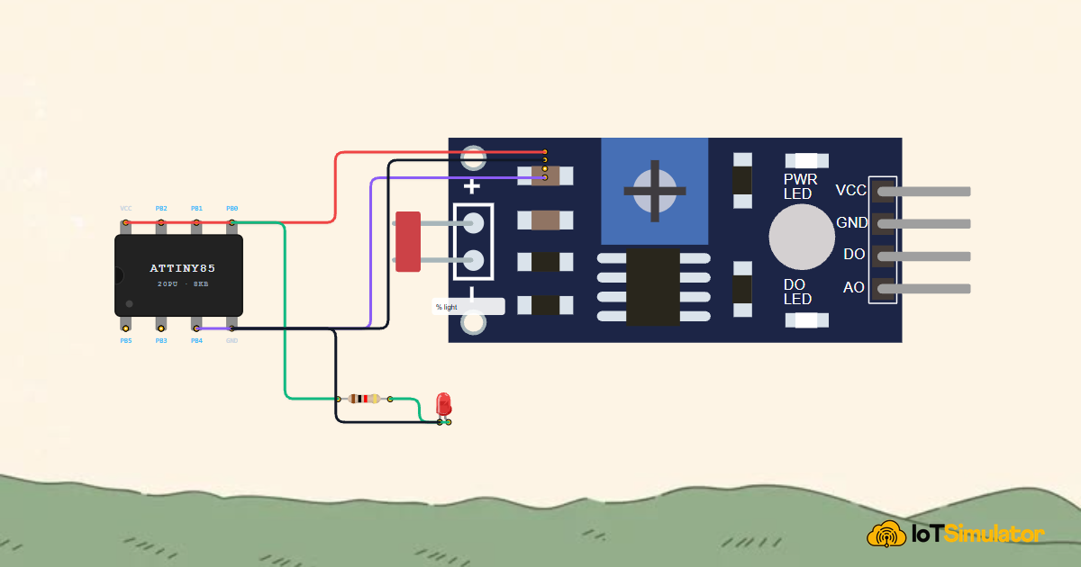 Build an Automatic Night Light with an ATtiny85 and LDR
