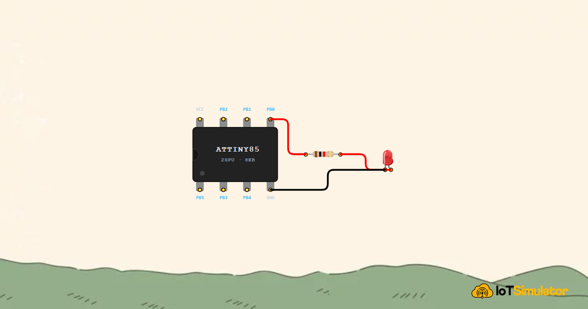 Blink an LED with an ATtiny85