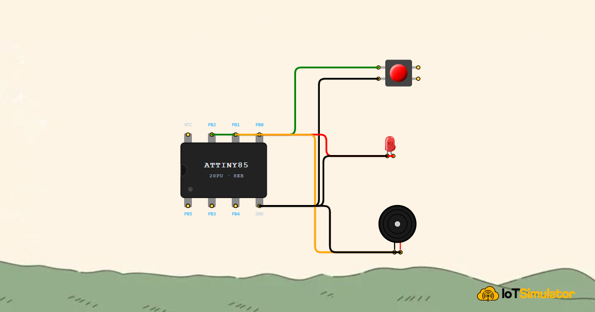 Send an SOS Signal with an ATtiny85 and a Buzzer