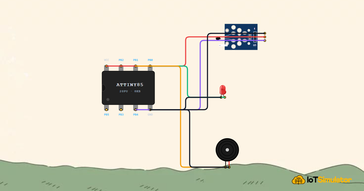 Build a Temperature Alarm with ATtiny85 and Buzzer