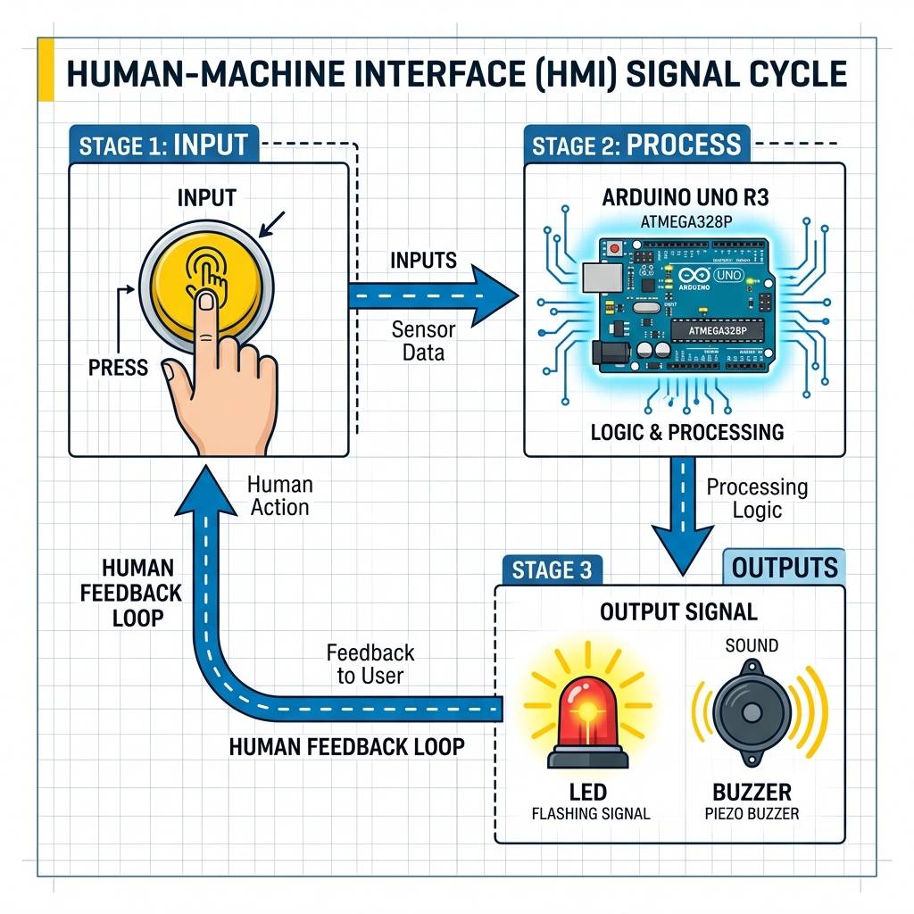 The simple path from touch to beep