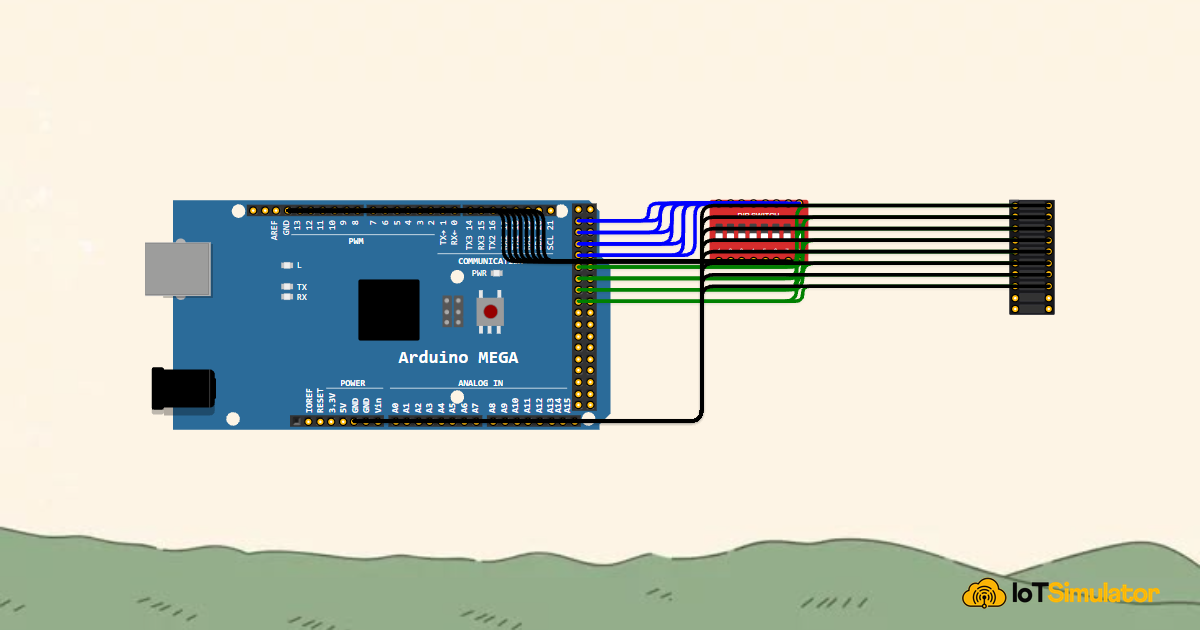 Read an 8-Bit DIP Switch with an Arduino Mega
