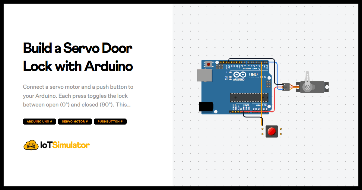 Led Arduino Component Picture Build a Servo Door Lock with Arduino | IoTSimulator